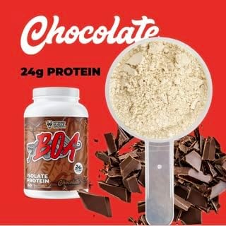 BOA Isolate Protein with Vitamin B6 and Zinc - Low-Sodium Whey Protein Isolate 24g of Protein per Scoop - (Chocolate - 40 Servings)