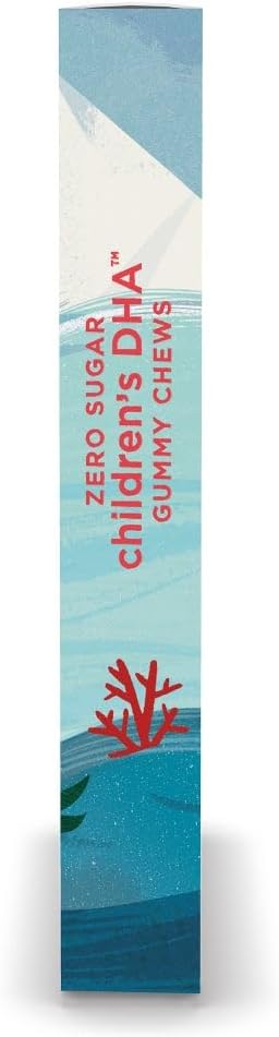 Nordic Naturals Zero Sugar Children’s DHA Gummy Chews, Tropical Punch - 30 Gummy Chews for Kids - 600 mg Total Omega-3s - Brain Development, Learning, Healthy Immunity - Non-GMO - 30 Servings