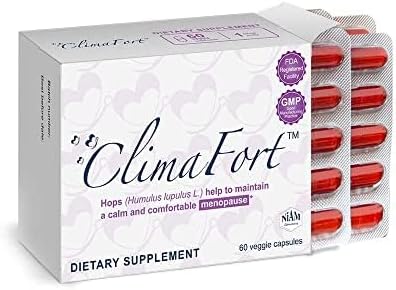 60 Day Supply | Menopause Relief Pills | Natural Relief for Hot Flashes, Night Sweats, Mood Swings & Hormone Balance | Hops, Vitamins, and Minerals | 1 Capsule Daily