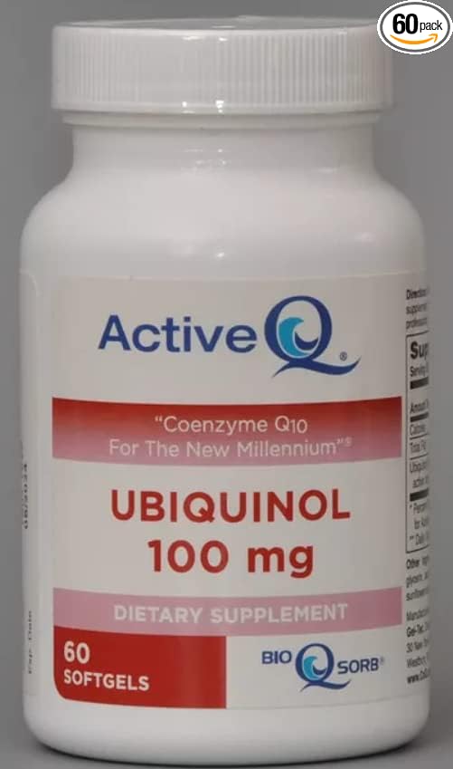 100mg ActiveQ® (60 Softgels) uses Kaneka QH Ubiquinol the “active” antioxidant form of Coenzyme Q10