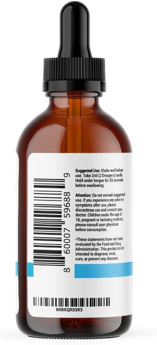 Immune Support Liquid Drops Daily 5-In-1 Immunity Vitamins – Liquid Immune Support Supplement: Quercetin, Echinacea, Elderberry with Zinc and Vitamin C for Adults Immune System Booster – 30 Day Supply