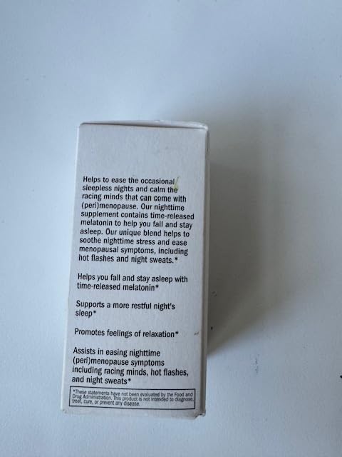 Stripes Beauty Naomi Watts The Dream Date Good Night Sleep Support Supplement Relieve Hot Flashes Racing Thoughts Sleeplessness Nighttime Menopause Support 30 Ct