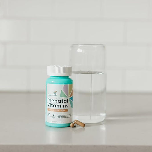 Copper Pearl Prenatal Vitamins for Women with Prenatal DHA, Folic Acid and Iron - Gluten and Lactose-Free Prenatal Vitamin for Pregnant Women - Prenatal Vitamins with DHA and Folic Acid, 60 Capsules