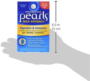 Nature's Way Max Potency Probiotic Pearls for Men and Women, Supports Digestive, Immune, Colon Health*, 5 Billion Live Cultures, No Refrigeration Required, 30 Softgels (Packaging May Vary) (Pack of 2)