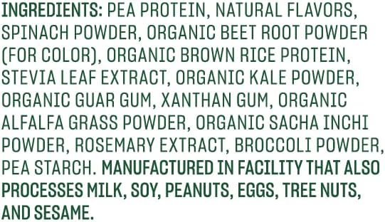 Vega Protein and Greens Protein Powder, Berry - 20g Plant Based Protein Plus Veggies, Vegan, Non GMO, Pea Protein for Women and Men, 1.7 lbs (Packaging May Vary)