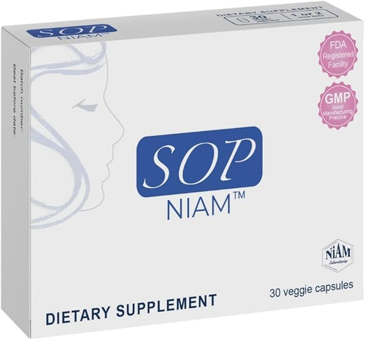 PCOS SOP NIAM - Food Supplement with D-Chiro Inositol, Vitamins and Minerals - 30 Capsules