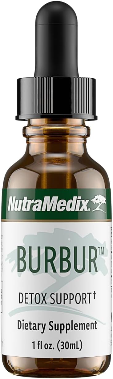 NutraMedix Burbur Detox Support Supplement - Desmodium Molliculum Extract Drops for Daily Cleanse - Focus Supplement & Fights Brain Fog - Vegan Cleanse & Detox Formula (1 oz / 30 ml)