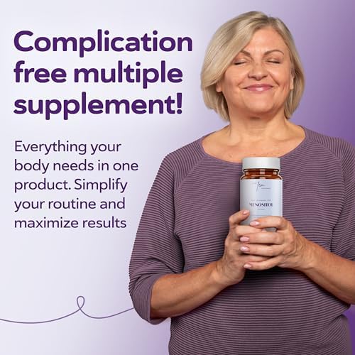 Inositol FEM Menositol 19-in-1 60Caps, Perimenopause & Menopause Supplements for Women Weight Loss with Myo-Inositol, D-chiro and Isoflavones, Control Metabolic Health, 100% Natural, Hormone, SoyFree