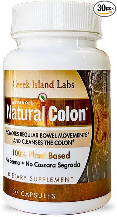 Natural Colon Cleanse Supplements (30 Capsules) – at Home Colon Detox - Defend Against Gas, Bloating, Constipation, & Diarrhea – Improve Digestive System
