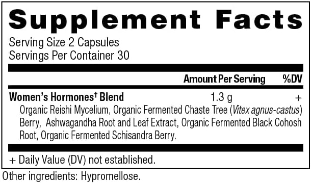 Ancient Nutrition Women's Hormones, Helps Reduce Stress, Supports Energy, Hormone Balance, Gluten Free, Paleo and Keto Friendly, 60 Capsules