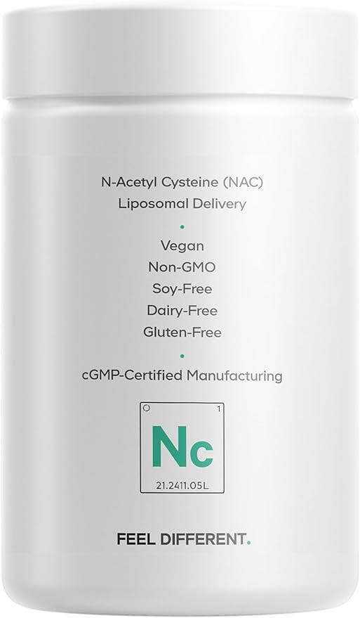 Codeage Liposomal NAC Supplement - N-Acetyl L-Cysteine Amino Acid - 2 Month Supply - Free-Form NAC - Phospholipid Complex - Vegan, Non-GMO, Gluten-Free, Dairy-Free - 120 Capsules