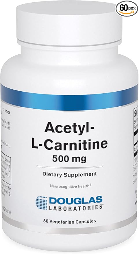 Douglas Laboratories Acetyl L-Carnitine 500 mg | Supports Brain and Nerve Function During The Normal Aging Process* | 60 Capsules