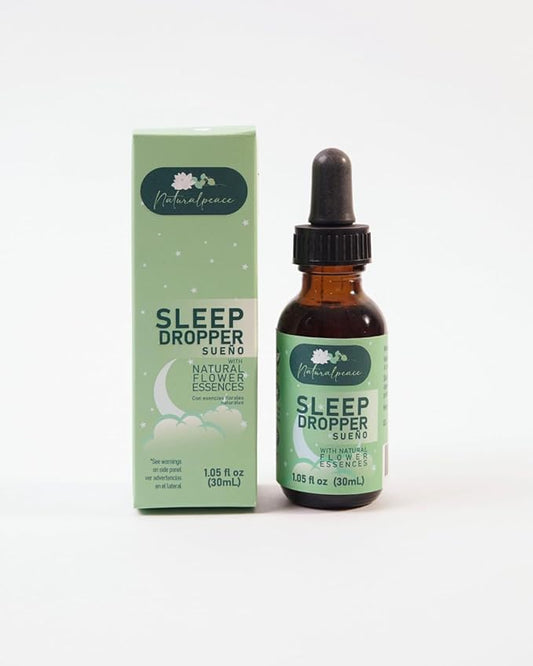 NaturalPeace Sleep Dropper, Natural Flower Essence Formula 30 ml, Vegan, Gluten Free, Restorative Sleep, Sleep Supplement
