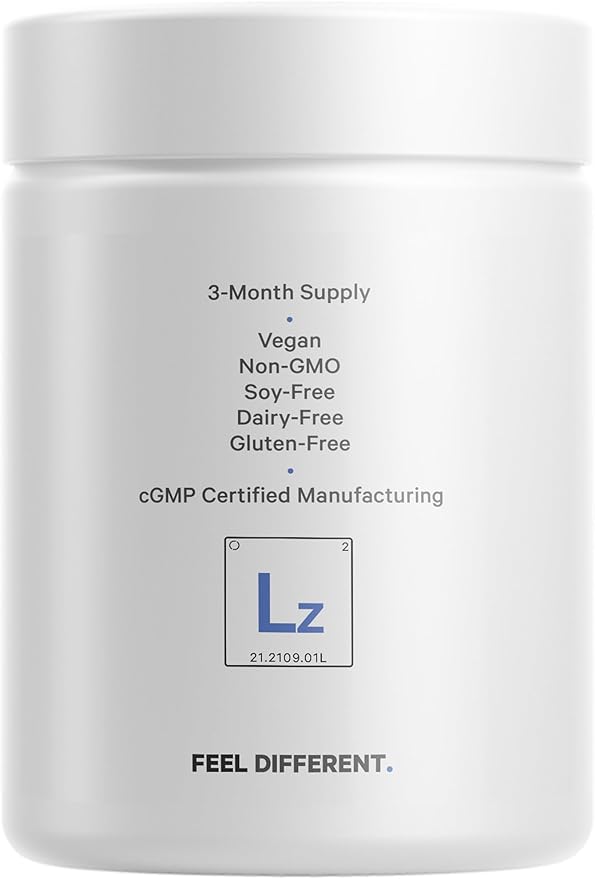 Codeage Liposomal Zinc Supplement – 3 Month Supply – One Per Day - 50 mg Zinc Gluconate Vitamin Pills - Essential Mineral Supplements Zinc Plus Liposomal Delivery Matrix - Vegan Non-GMO - 100 Capsules