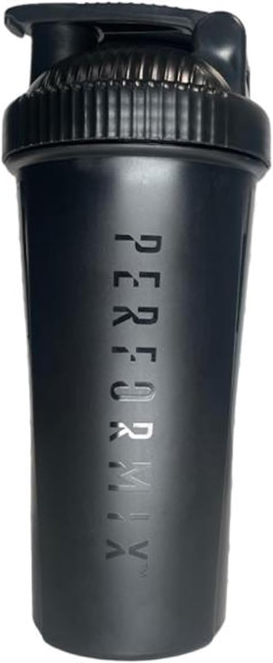 Classic Shaker Bottle for Protein Shakes Pre Workout and Supplements Plastic Whisk for that Perfect Mix Every Time | 28-Ounce | Black (1-Pack)