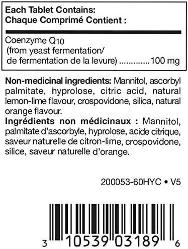 Douglas Laboratories Citrus-Q10 100 | Coenzyme Q10 in A Great Tasting, Chewable Tablet | 60 Tablets | Natural Citrus Flavor