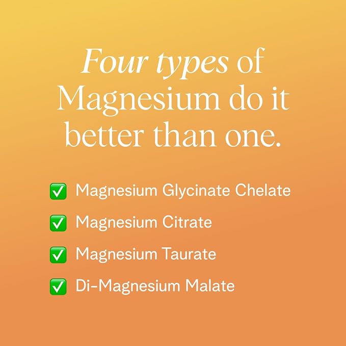 Ora Organic Magnesium Complex Powder Supplement - 4-in-1 Magnesium: Glycinate, Taurate, Malate & Citrate | Vegan, Gluten-Free | Tangerine Flavor | Calm Support for Sleep, Stress & Muscles | 30 Serving