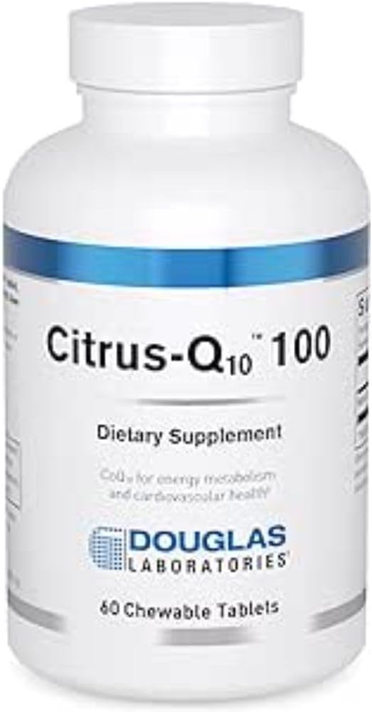 Douglas Laboratories Citrus-Q10 100 | Coenzyme Q10 in A Great Tasting, Chewable Tablet | 60 Tablets | Natural Citrus Flavor