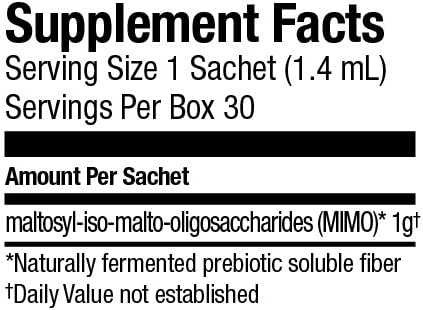 ISOVive Prebiotic Liquid Supplement (30-Day Supply) Natural Heartburn and Bloating Relief - Naturally Fermented Daily Fiber - Formerly