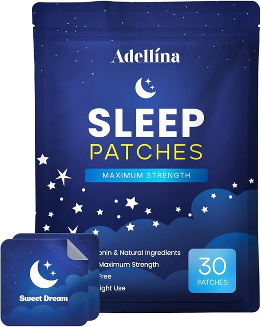 Sleep Patches for Adults Extra Strength: Sleep Support Patches for Men and Women - Better All Natural Cruelty Free Sleep Aid Alternative 30 Patches