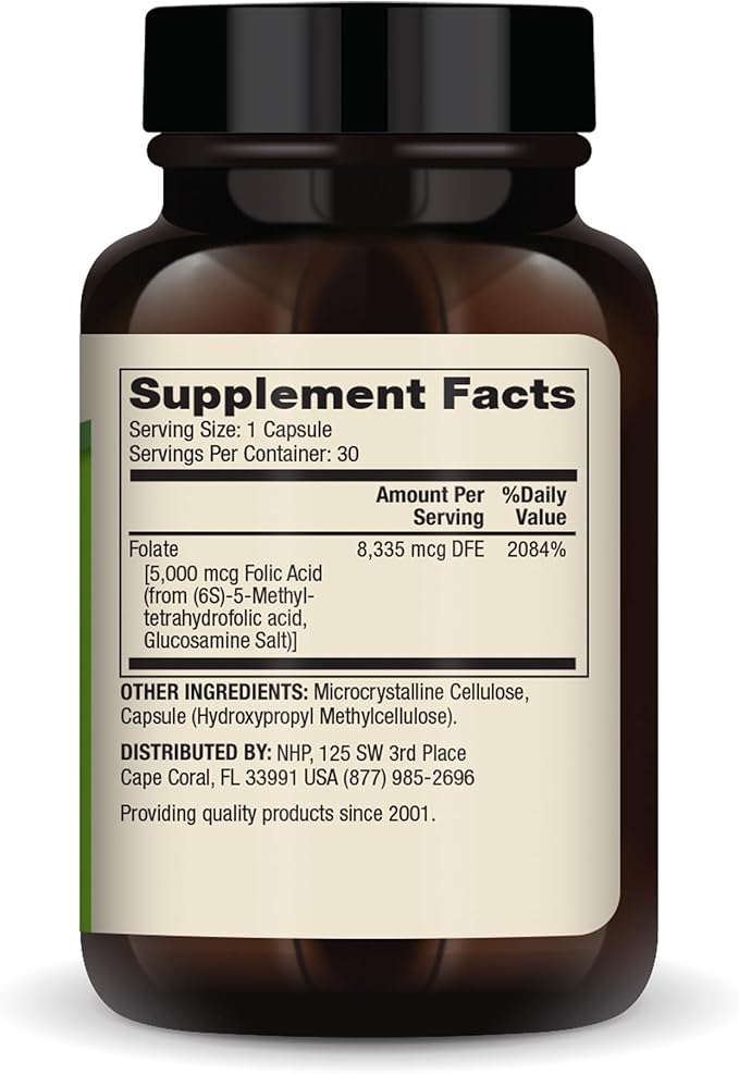 Dr. Mercola, Methyl Folate Dietary Supplement, 30 Servings (30 Capsules), Non-GMO, Soy-Free, Gluten Free