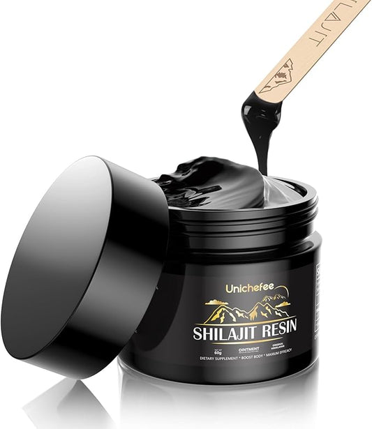 60g Shilajit Resin Pure Himalayan Organic 100% Shilajit Natural Resin Mineral Supplements for Men/Women, with 85+ Trace Minerals & Fulvic Acid for Energy
