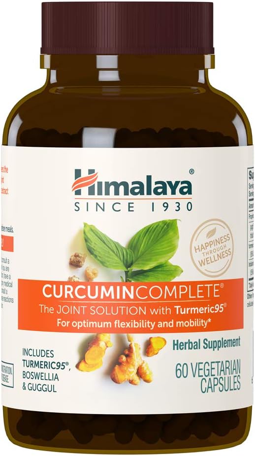 Himalaya Curcumin Complete for Joint Support and Optimum Flexibility & Mobility, 372 mg, 60 Capsules, 1 Month Supply