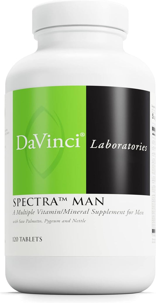DAVINCI Labs Spectra Man - Dietary Supplement to Support Immune System Function and Men's Unique Needs - with Vitamins, Minerals, Amino Acids, Herbs, Digestive Enzymes and Fatty Acids - 120 Tablets