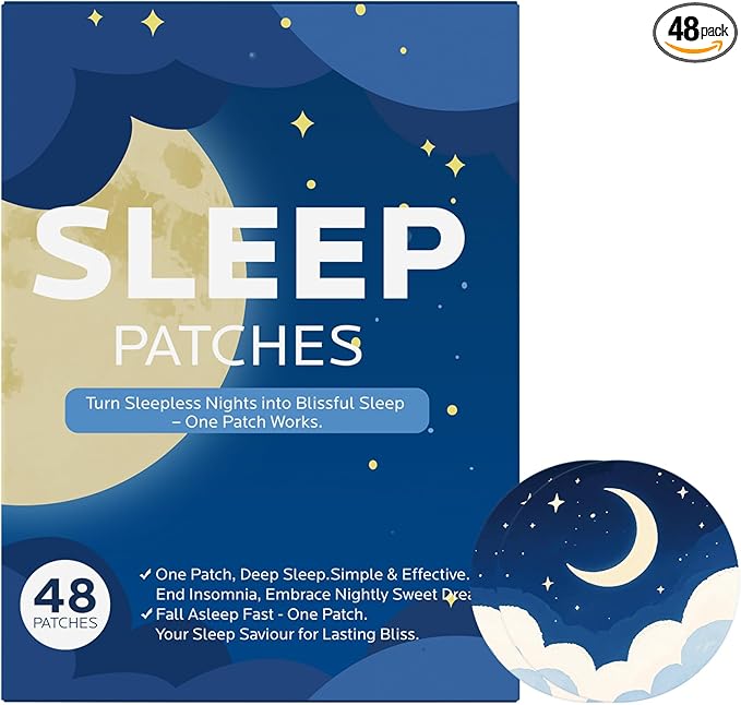 Sleep Patches for Adults Extra Strength: All Natural Plant Ingredients - 8-Hour Overnight Sleep Support (48pcs)