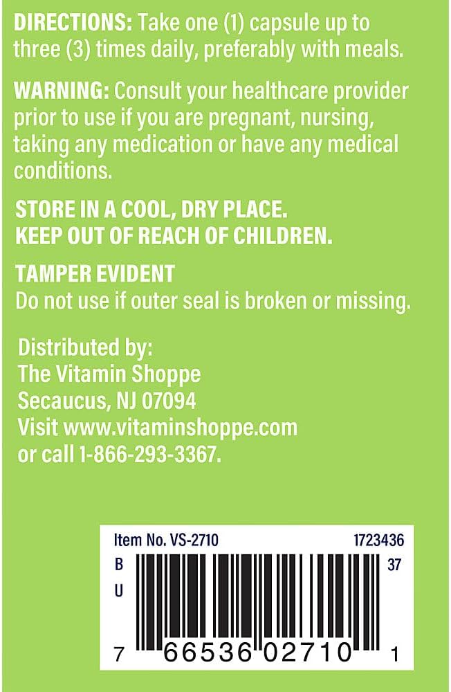 The Vitamin Shoppe Milk Thistle Extract 175 MG (300 Capsules)