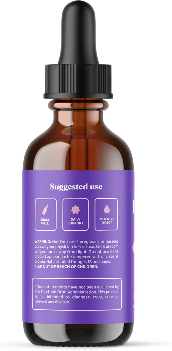 JoySpring Herbal Libido Support for Women – Horny Goat Weed and Ashwagandha Liquid Drops – Maca Root, Fenugreek, and Red Ginseng for Wellness and Vitality