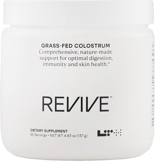 LTH Revive Grass-Fed Colostrum Powder - Premium Colostrum Supplement - Supports Digestion, Skin & Immune Health - Sourced from First-Milking Colostrum