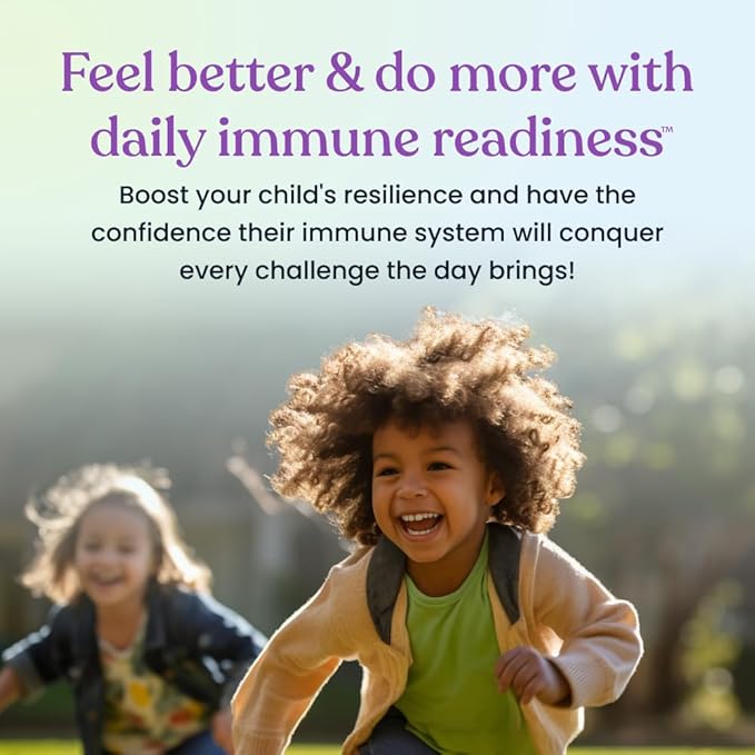 Immune Ready™ Kids Multivitamin Gummies – Mixed Berry Flavor – Sugar-Free Daily Kids Immune Support with Beta Glucan, Elderberry, Vitamin C, D3 & Zinc – Vegan, Non-GMO – 60 Gummies