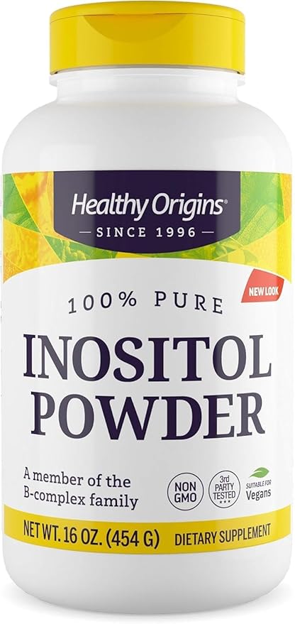 Healthy Origins Inositol Powder, 454 g - for Skin, Hair & Nail Health - Vitamin B8 Powder Supplement - Part of The B Complex Family - Vegan, Non-GMO & Gluten-Free Supplement - 16 Oz