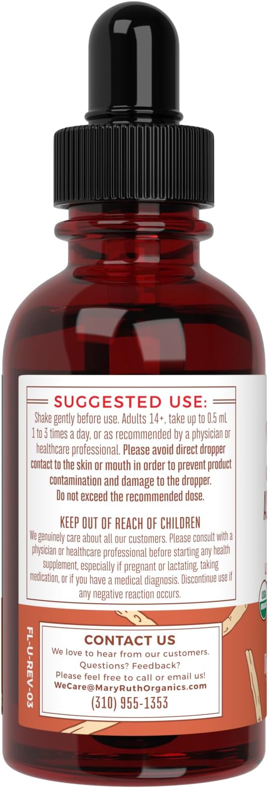 MaryRuth Organics Precision Probiotic Drops for Teens (Raspberry) & Ashwagandha Drops | USDA Organic | Vitamins for Gut Health, Relaxation, & Overall Wellness | Vegan, Non-GMO, Gluten Free