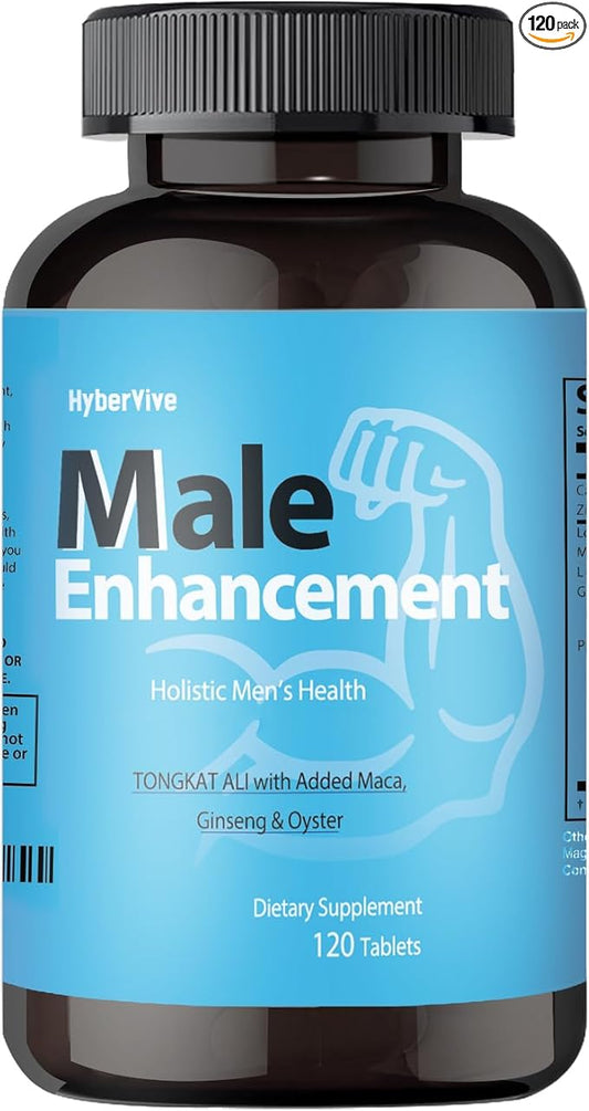 Testosterone Supplement for Men – Tongkat Ali, Maca, L-Arginine HCI& Ginseng for Energy, Stamina & Endurance, Non-GMO, Gluten-Free, 120 Tablets(60-Day Supply)