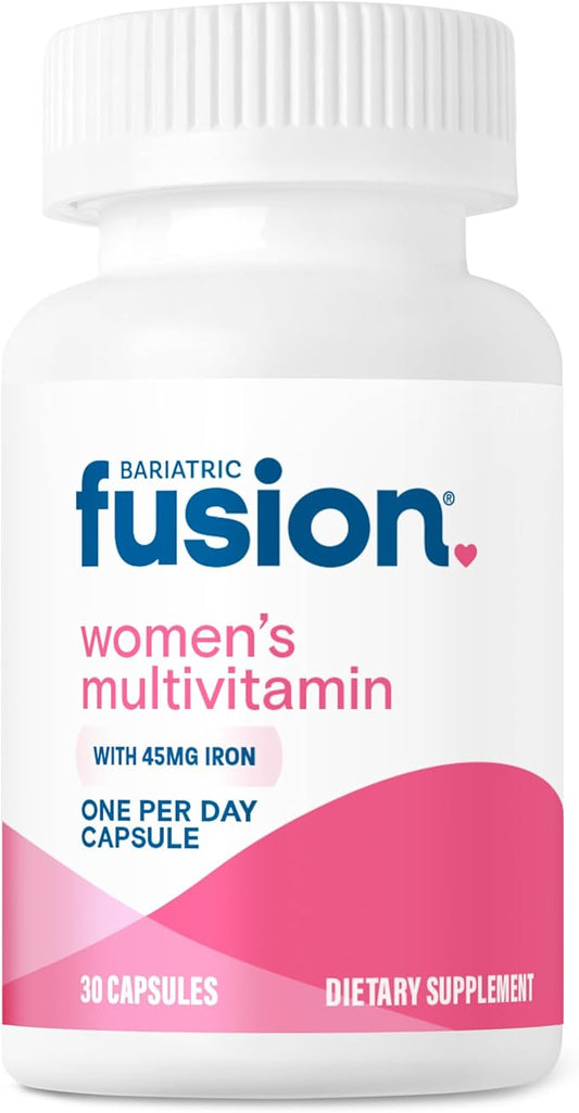 Bariatric Fusion One Per Day Bariatric Multivitamin with Iron for Women | with Hair and Nails Vitamins Blend | Gastric Bypass and Sleeve Gastrectomy | 30 Capsules | 1 Month Supply