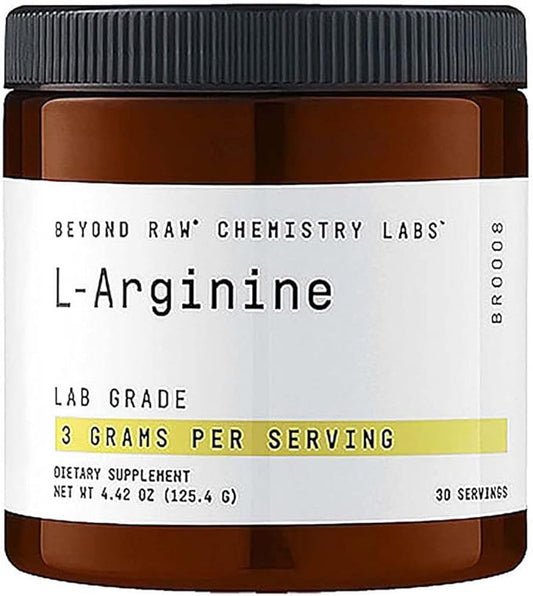 BEYOND RAW Chemistry Labs L-Arginine Powder | Fuels Exercise and Supports Recovery | 30 Servings