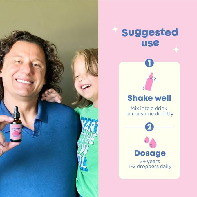 JoySpring Magnesium Citrate Liquid for Kids – Sugar & Gluten-Free Magnesium Supplement with Chamomile & Passion Flower – Calm Support for Kids & Adults – 30 Servings