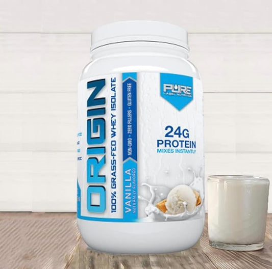 100% Grass Fed Vanilla Protein Isolate- Keto, Low Carbs-2lbs