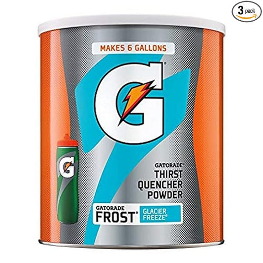 Gatorade Thirst Quencher Powder, Glacier Freeze, 51oz Powder (Pack of 3)