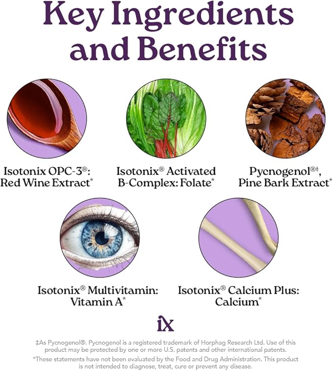 Isotonix Daily Essentials Multivitamin Powder Packets with OPC-3, Multivitamin, B-Complex & Calcium Plus – Gluten-Free, Non-GMO, Fast Absorption Vitamins for Energy, Immunity, and Bone Health