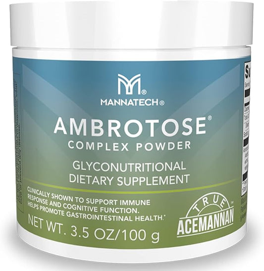 Mannatech Ambrotose Complex Immune Support Supplement, Supports Cell-to-Cell Communication and a Healthy Immune Defense, with Manapol Powder - 100% Aloe Vera Supplement 25 Days Supply