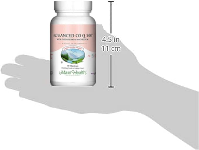 Maxi Health Advanced CO Q10 300 - Coenzyme Q10 - with Potassium & Magnesium - 60 Capsules - Kosher