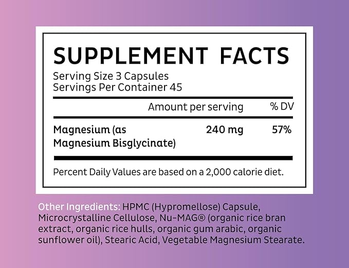 Zeal Premium Chelated Magnesium Glycinate (240mg | 135 Capsules)