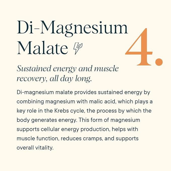 Ora Organic Magnesium Complex Powder Supplement - 4-in-1 Magnesium: Glycinate, Taurate, Malate & Citrate | Vegan, Gluten-Free | Tangerine Flavor | Calm Support for Sleep, Stress & Muscles | 30 Serving
