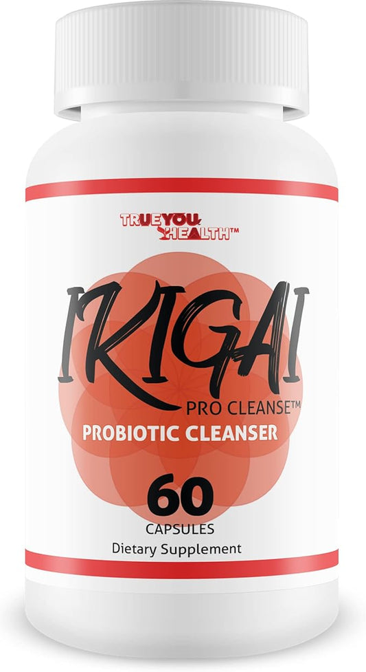 Ikigai Pro Cleanse - Premium Cleanse with 15+ Herbs & Probiotics - Full Body Cleanse Detox - Support Digestive, Gut, & Colon Health - Aid Bloating Relief & Regularity - Advanced Cleansing Formula