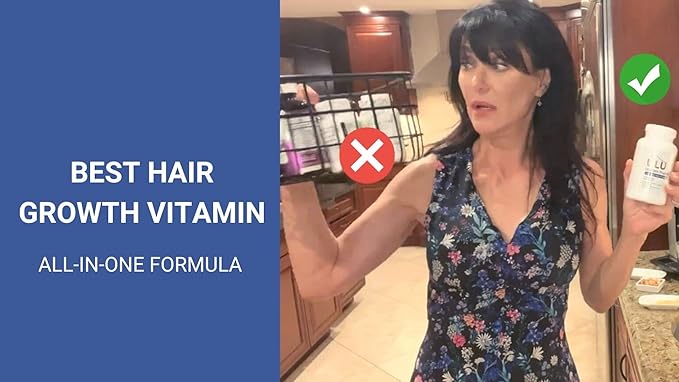 Ultimate Hair Vitamins for Hair Growth – Doctor-Formulated, All Natural w/Biotin, Saw Palmetto, Marine Collagen for Hair Growth and Health (60 Day Supply - 360 Capsules)