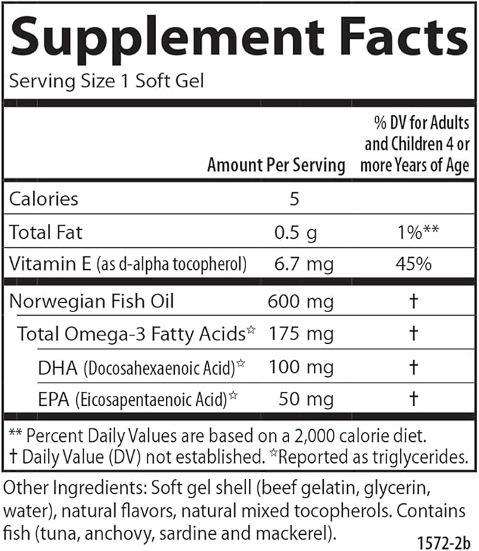 Carlson - Kid's Chewable DHA, 100 mg DHA, Brain Health, Vision Function, Growth & Development, Orange, 180 Chewable Softgels