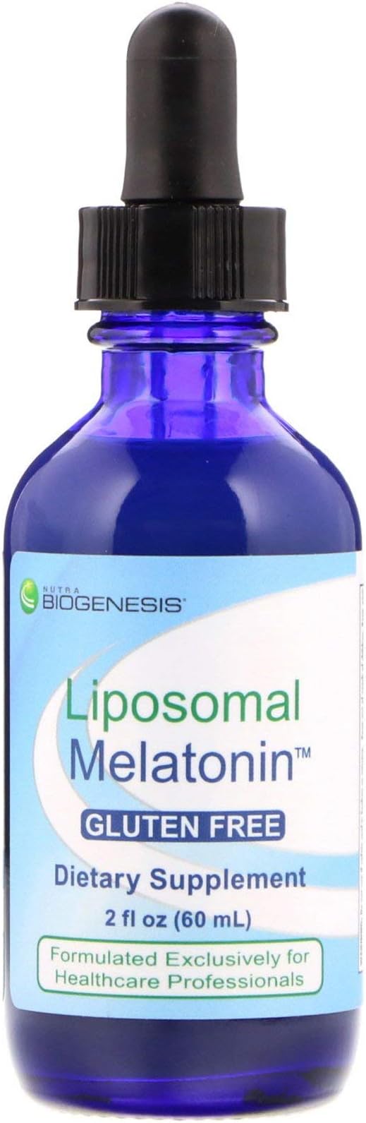 Nutra Biogenesis Liposomal Melatonin - Liquid Melatonin for Adults, Nighttime Melatonin Drops, Fast Sleep Support for Kids, Extra Strength Calming Tincture - 2 Fl Oz (60 ml)